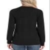 Addtoo Womens 2026 Fall Tunic Tops Casual Long Sleeve Pleated Blouse Warm Loose Dressy Tshirt Large Classic Black view 3