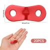 20PCS Aluminum Alloy Rope Tensioner Tent Guyline Cord Adjuster Dual Holes Wind Rope Tent Buckle Ultralight Tent Stakes Guy Lines Tensioner for Camping Hiking view 2
