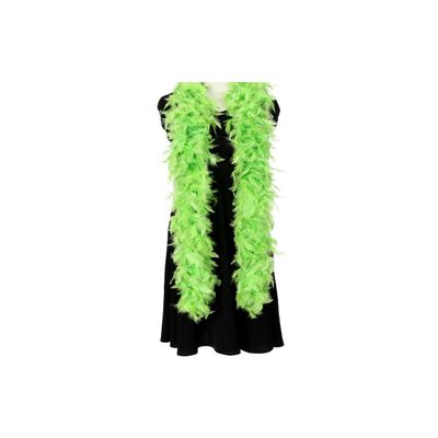 Ray Feather Lime Chandelle Turkey Feather boa 80g 2 Yards for Party Dancing Wedding DIY Craft Home Decoration Halloween Christmas Costume