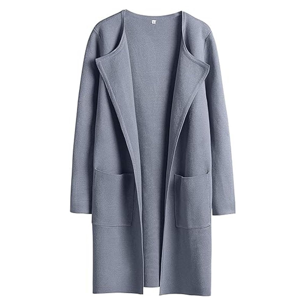 2023 Women Dress Coat Womens Long Winter Coats Womens Shacket with Side Pockets Petite Sweaters for Women Size Petite Todays Daily Deals Today Blue