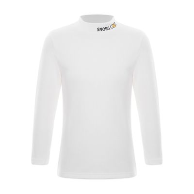 iiniim Little Boys Girls Basic Solid Turtleneck T-Shirt Kids Cotton Pullover Thermal Underwear Top Tees Casual Wear White 11-12 Years