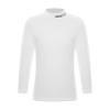 iiniim Little Boys Girls Basic Solid Turtleneck T-Shirt Kids Cotton Pullover Thermal Underwear Top Tees Casual Wear White 11-12 Years view 1