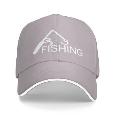 Fishing Hooks Reel Funny Hats Adjustable Trucker Baseball Cap Sports Women Men Gray