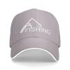 Fishing Hooks Reel Funny Hats Adjustable Trucker Baseball Cap Sports Women Men Gray view 1