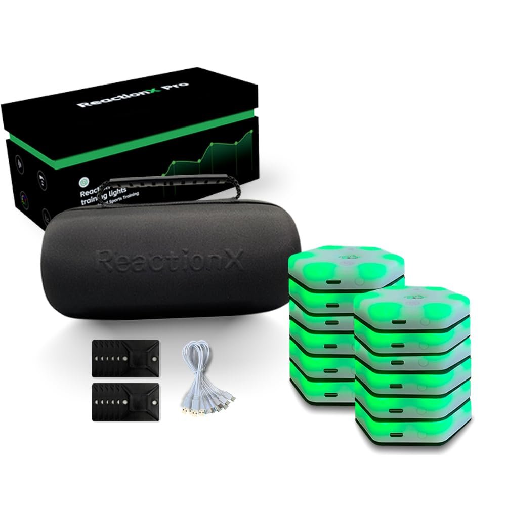 QUELINGSPORT ReactionX Reaction Training Light lamp pro Speed Agility Response Equipment Basketball Boxing fencingPhysical Rehabilitation of Flash Reflex traing System 12light+app