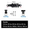 LvTu Bike Rear Shock Absorber Spring 125mm, with Bushing and Screw for XC Soft Tail, Electric Bikes, Scooter, Folding (Size : 1500 Lbs) view 2