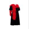 Ray Feather Red Chandelle Turkey Feather boa 60g 2 Yards for Party Dancing Wedding DIY Craft Home Decoration Halloween Christmas Costume