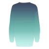 Ceboyel Women Tie Dye Long Sleeve Shirt Trendy Crewneck Sweatshirt Pullover Loose Fit Casual Tops Fall Fashion Clothes 2023 Christmas Sweatshirt Green Xl view 3