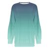Ceboyel Women Tie Dye Long Sleeve Shirt Trendy Crewneck Sweatshirt Pullover Loose Fit Casual Tops Fall Fashion Clothes 2023 Christmas Sweatshirt Green Xl view 4