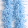 Ray Feather Sky blue Chandelle Turkey Feather boa 80g 2 Yards for Party Dancing Wedding DIY Craft Home Decoration Halloween Christmas Costume view 3
