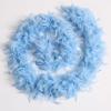 Ray Feather Sky blue Chandelle Turkey Feather boa 80g 2 Yards for Party Dancing Wedding DIY Craft Home Decoration Halloween Christmas Costume view 4