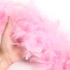 Ray Feather Pink Chandelle Turkey Feather boa 60g 2 Yards for Party Dancing Wedding DIY Craft Home Decoration Halloween Christmas Costume view 2