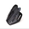 Premium Leather Belt Holster fits Colt King Cobra or Colt Python, Handcrafted, 3 Slot Pancake, Basket Pattern, Right Handed, PulsarHolster (Black, Colt Python 4.25" Barrel) view 1