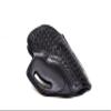 Premium Leather Belt Holster fits Colt King Cobra or Colt Python, Handcrafted, 3 Slot Pancake, Basket Pattern, Right Handed, PulsarHolster (Black, Colt Python 4.25" Barrel) view 3