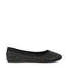 Splash Rhinestones Embellished Ballet Flats Black view 1