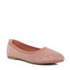 Splash Rhinestones Embellished Ballet Flats Pink view 2