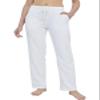 Willit Women's Cotton Sweatpants Yoga Lounge Open Bottom Sports Pants Straight Leg Casual Pants with Pockets White L view 1
