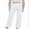 Willit Women's Cotton Sweatpants Yoga Lounge Open Bottom Sports Pants Straight Leg Casual Pants with Pockets White L view 2