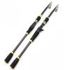 KTGCOZS Ultra-Short Carbon Fiber Telescopic Fishing Rod Sea Saltwater Portable Spinning Pole (Spinning Rod, 2.4m) view 1