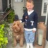 ROSLILY Personalized Letter Toddler Button Down Cardigan Custom Embroidered Patch Sweater Christmas Birthday Gifts for Boys Girls Kids view 3