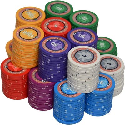 Yarsanor 25 Piece Casino Chips Monte Carlo, Clay Iron Core 14 Gram Texas Holdem Blackjack Poker Chips Casino Games Chips Club Poker Chips (Color : 25 Piece, Size : $200)