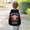 Homexzdiy Personalized School Backpack for Girls, 16" Monkey Backpacks for School, Custom Large Capacity Lightweight Bookbag for Kids Students view 2