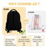 Homexzdiy Personalized School Backpack for Girls, 16" Monkey Backpacks for School, Custom Large Capacity Lightweight Bookbag for Kids Students view 4