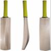 Cricket World Plain Top Grade Custom Made Thick Edge T20 Format Without Sticker Short Handle Kashmir Willow Cricket Bat with Full Size Bat Cover by Medieval Knights view 1