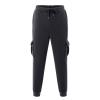 Men's Heavyweight Cargo Fleece Sweatpants Stretch Elastic Waist Joggers Athletic Pants Drawstring Trousers with Pockets view 2
