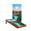 Skip's Garage Rocky Mountain Waterproof Cornhole Boards - Includes (2) Boards (NO Bags) + (1) Black Carrying Case view 1