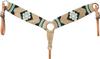 Cheval's International Western Mohair Horse Breast Collar, Handmade Premium Wool & Leather Equestrian Tack, Adjustable, Durable & Comfortable Saddle Breastplate for Horses - Beige, Pony view 1
