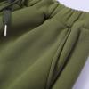 Men's Heavyweight Cargo Fleece Sweatpants Stretch Elastic Waist Joggers Athletic Pants Drawstring Trousers with Pockets view 2