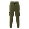 Men's Heavyweight Cargo Fleece Sweatpants Stretch Elastic Waist Joggers Athletic Pants Drawstring Trousers with Pockets view 3