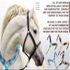 Cheval's International Western Mohair Horse Breast Collar, Handmade Premium Wool & Leather Equestrian Tack, Adjustable, Durable & Comfortable Saddle Breastplate for Horses - Aqua & Blue, Pony view 4