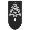 NDZ Performance Magazine Base Plate Finger Extension for Glock Gen 1-5 9mm 40 .357 SIG, Laser Engraved Black Anodized Aluminum Spiritual Images - Celtic Knot view 1