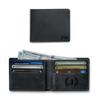 MayaCraft Handmade Personalized Classic Leather Mens Wallet, Personalized Classic Card Holder Wallet for Men, Customized Bi-Fold Wallet, Black view 1