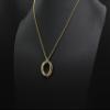 A Charmed Impression To My Daughter Gift - The Love Between Last Forever - Hammered Linked Infinity Ring Necklace Silver view 2