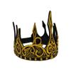 Nicky Bigs Novelties Adult Gold Medieval Regal King Crown Adjustable Royal Prince Tiara Crowns Dark Queen Headpiece Costume view 2