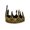 Nicky Bigs Novelties Adult Gold Medieval Regal King Crown Adjustable Royal Prince Tiara Crowns Dark Queen Headpiece Costume view 3