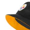 47 Men's Black Pittsburgh Steelers Thick Cord Bucket Hat view 3