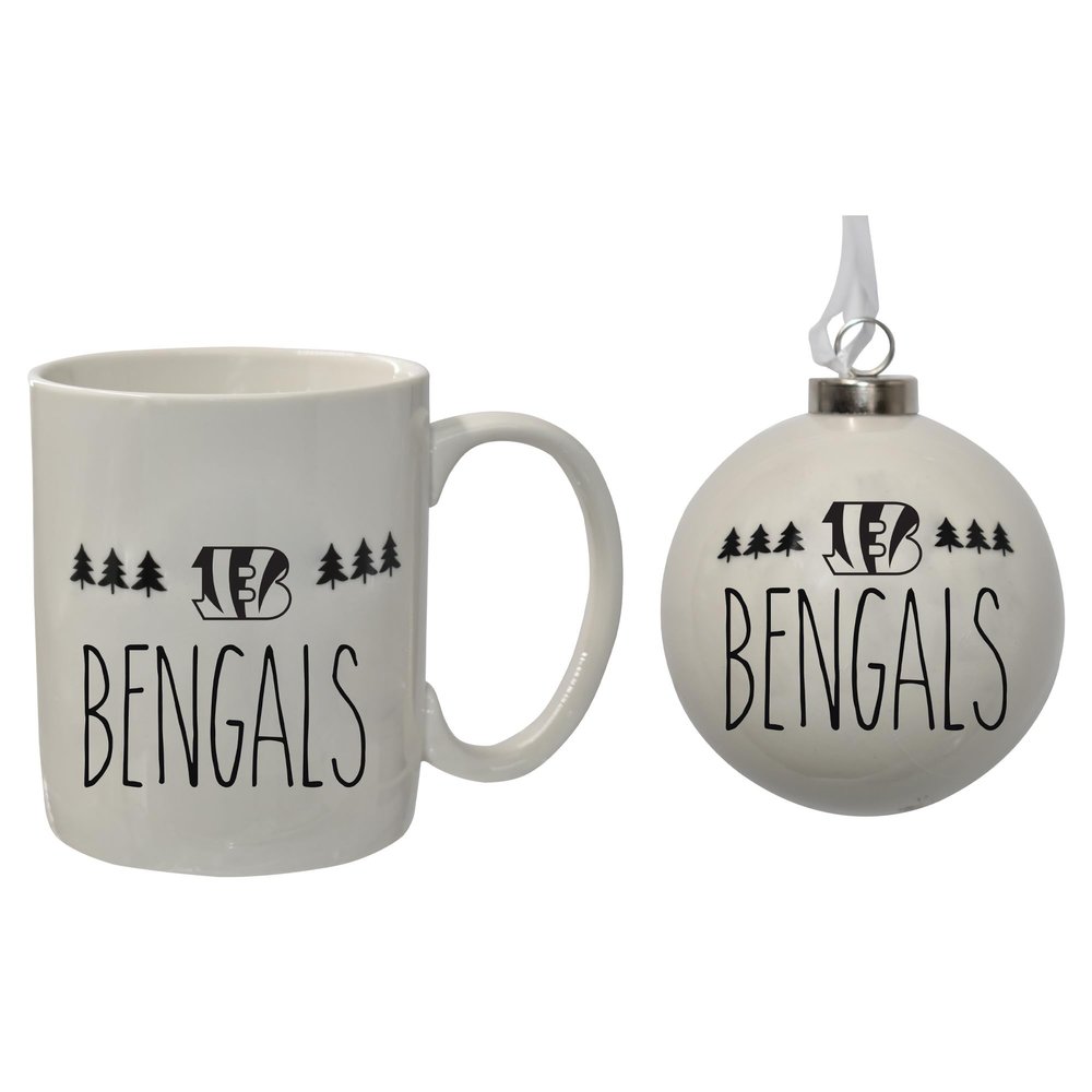 The Memory Company Cincinnati Bengals Holiday Ornament & Mug Set