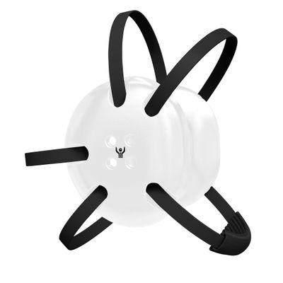 Great Call Athletics | Classic Wrestling Headgear w/ Black Straps Earguard Adult Grappling Head Gear Ear Guards MMA Jiu Jitsu (White w/ Black Straps)