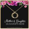 A Charmed Impression Gold Hammered Infinity Necklace - Mother Daughter Gift view 1