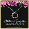 A Charmed Impression Gold Hammered Infinity Necklace - Mother Daughter Gift view 3