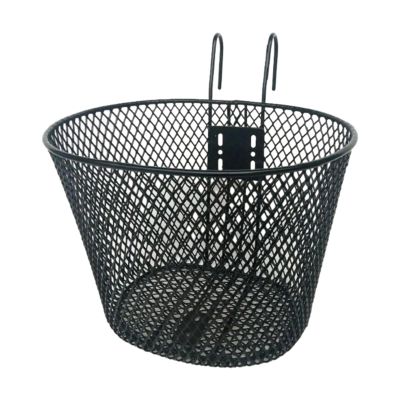 Basket with Hooks, Front, Removable, Children Wire Mesh Kids Bicycle Basket