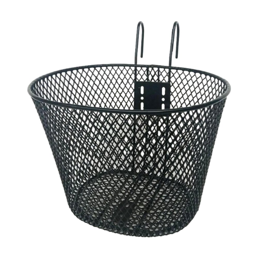 Basket with Hooks, Front, Removable, Children Wire Mesh Kids Bicycle Basket