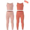 Essenclo Girls Athletic Leggings Yoga Pants w/Sleeveless Crop Tank Tops for Kids Workout Cheer Dance Run Sizes 3-16, 5pc Set - E2110 - Set-5-15-16 view 1