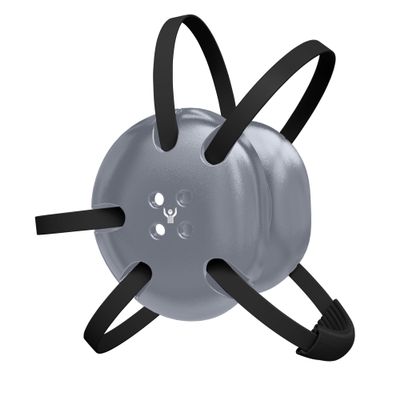 Great Call Athletics | Classic Wrestling Headgear w/ Black Straps Earguard Adult Grappling Head Gear Ear Guards MMA Jiu Jitsu (Silver w/ Black Straps)
