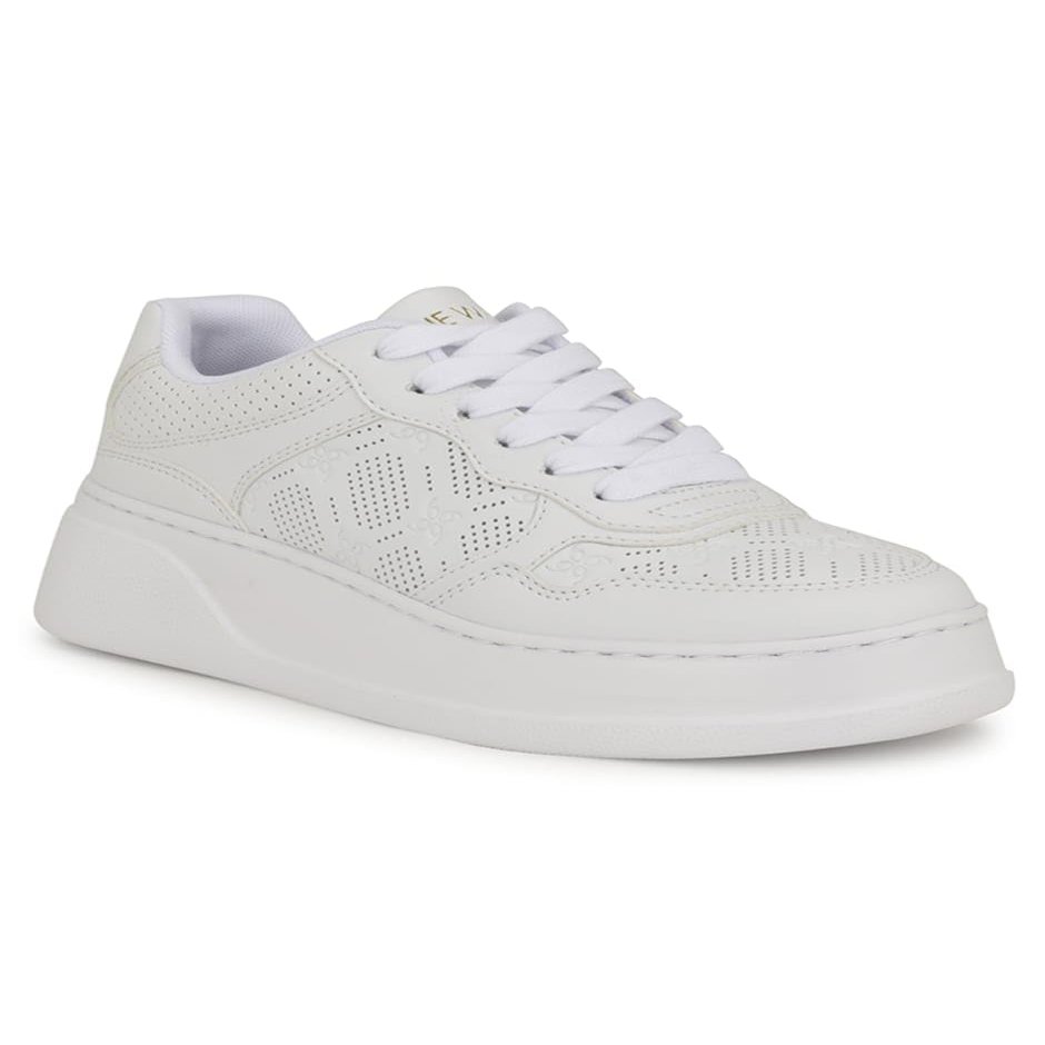 Nine West Women's Gingy3 Sneaker, White 140, 6.5