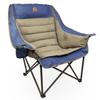 Black Sierra Deluxe Padded Camping Chair for Sports & Outdoors, Oversize XL Outdoor Folding Chair Supports 400 lbs, Heavy Duty Seat w/Dual Cup Holders/Carry Bag Perfect for RV, Tailgating, Glamping view 1